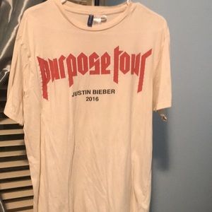 Men’s Justin Bieber purpose tour shirt